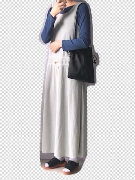 「BOBSON（ボブソン）のアイテム（シューズ）」を使った、nnnowearさん（レディース・158cm）の夏コーディネート