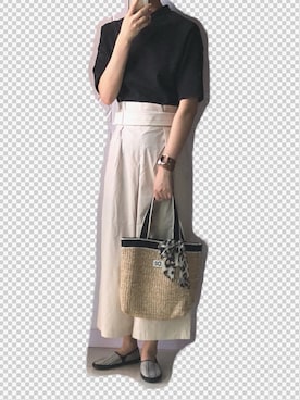 「TROY（トロイ）のアイテム」を使った、nnnowearさん（レディース・158cm）の夏コーディネート