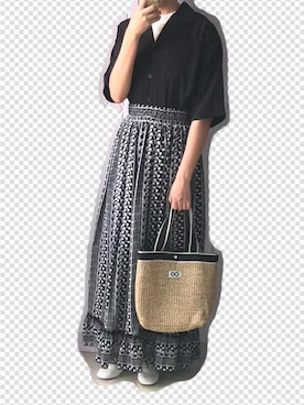 「milady（ミレディ）のアイテム」を使った、nnnowearさん（レディース・158cm）の夏コーディネート