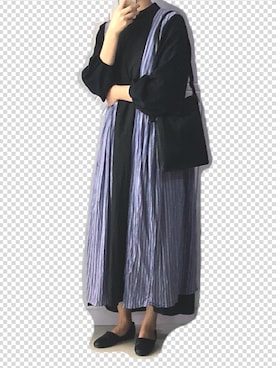 「Samansa Mos2 blue（サマンサモスモスブルー）のアイテム（ローファー）」を使った、nnnowearさん（レディース・158cm）の秋コーディネート
