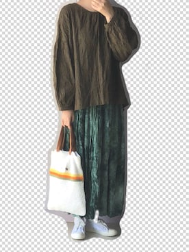 「BPQC（ビーピーキューシー）のアイテム」を使った、nnnowearさん（レディース・158cm）の秋コーディネート