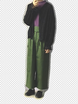 「e.r.g*（イーアールジー）のアイテム（トップス）」を使った、nnnowearさん（レディース・158cm）の冬コーディネート