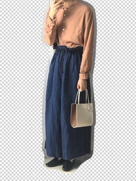 「HALIN（ハリン）のアイテム」を使った、nnnowearさん（レディース・158cm）の夏コーディネート