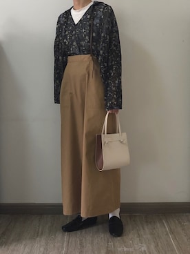 「HALIN（ハリン）のアイテム」を使った、nnnowearさん（レディース・158cm）の夏コーディネート