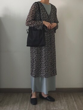 「Samansa Mos2 blue（サマンサモスモスブルー）のアイテム（ローファー）」を使った、nnnowearさん（レディース・158cm）の夏コーディネート