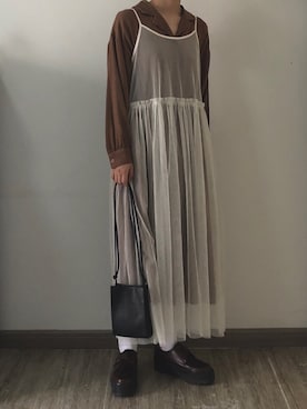 「LAZY SUSAN（レイジースーザン）のアイテム（PC・スマホグッズ/家電）」を使った、nnnowearさん（レディース・158cm）の夏コーディネート