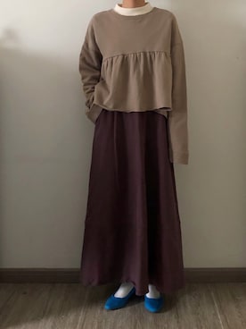 nnnowearさん（レディース・158cm）の冬コーディネート