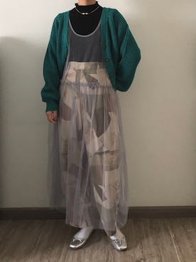 「PUBLUX（パブリュクス）のアイテム（バレエシューズ）」を使った、nnnowearさん（レディース・158cm）の春コーディネート