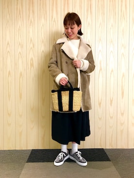 「Andersen-Andersen（アンデルセンアンデルセン）のアイテム」を使った、うまもちさん（レディース・162cm）の冬コーディネート