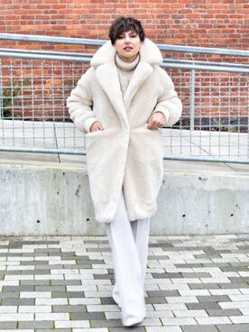「polarbear」｜Rebeccaさん（レディース・168cm）の冬コーディネート