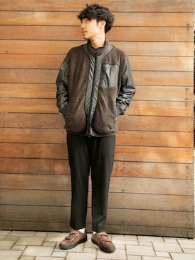 「WHITE MOUNTAINEERING（ホワイトマウンテニアリング）のアイテム（ブルゾン）」を使った、kyoheyさん（メンズ・178cm）の秋コーディネート