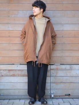 「marka（マーカ）のアイテム（ブルゾン）」を使った、kyoheyさん（メンズ・178cm）の秋コーディネート