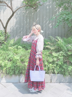 「WEAR」｜「アイテム（ワンピース/ドレス）」を使った、LUYAさん（レディース・164cm）の夏コーディネート