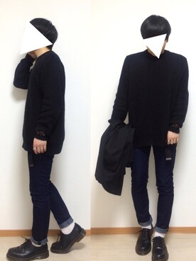 「リング」｜「アイテム（チェスターコート）」を使った、tenさん（メンズ・170cm）の春コーディネート