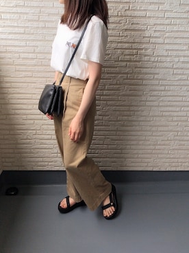 「Teva（テバ）のTeva / プラットフォーム ユニバーサル（サンダル）」を使った、nanaさん（レディース・156cm）の春コーディネート