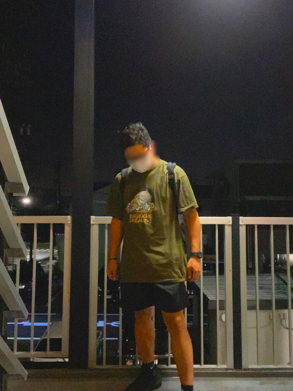 「古着、古着MIX、アメリカ古着、チャムス」｜「usedのアイテム（Tシャツ/カットソー、グリーン系）」を使った、mountainさん（メンズ・176cm）の秋コーディネートの1枚目の写真