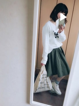 「スプリングSENSEOFPLACE」｜「アイテム（その他）」を使った、ぺこりんごさん（レディース・167cm）の冬コーディネート
