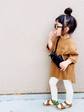 レギンス スパッツを使った サンダル 靴下 のキッズ人気ファッションコーディネート Wear