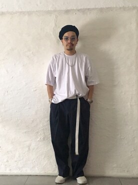 「neonsign」｜「アイテム（アナログ腕時計）」を使った、T-9さん（メンズ・164cm）の夏コーディネート