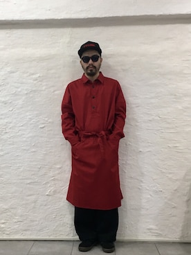 「SHINYAKOZUKA（シンヤコヅカ）のアイテム（その他トップス）」を使った、T-9さん（メンズ・164cm）の秋コーディネート