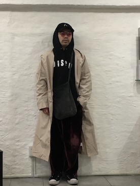 「GOLD（ゴールド）のアイテム（アクセサリー）」を使った、T-9さん（メンズ・164cm）の冬コーディネート