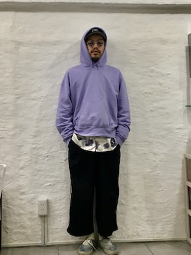 「ラベンダー」｜T-9さん（メンズ・164cm）の春コーディネート