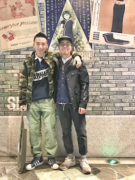 「fuct（ファクト）のアイテム（ジャケット/アウター）」を使った、AlienLin666さん（メンズ・170cm）の春コーディネート