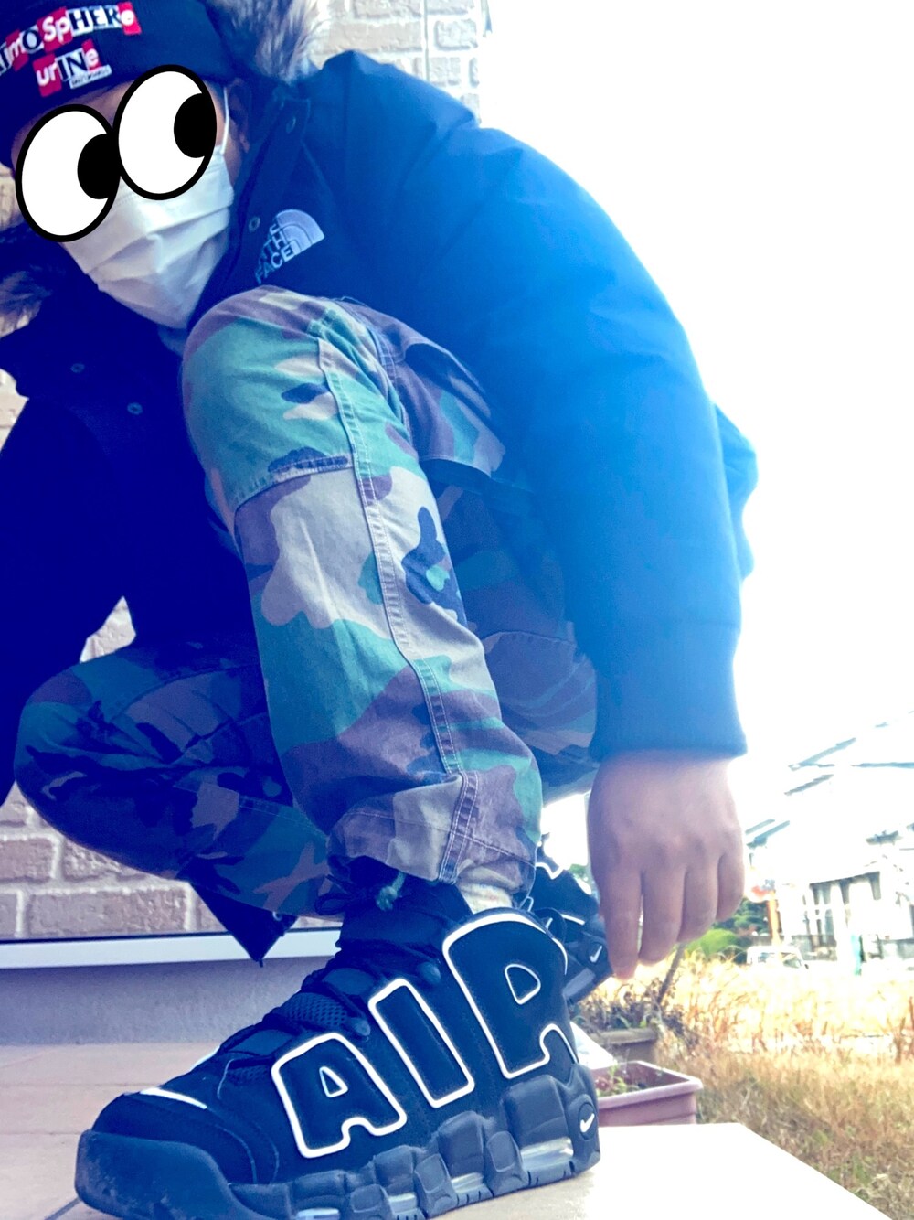 「冬コーデ、supreme、THE NORTH FACE、wtaps、Polo Ralph Lauren」｜「Supreme のアイテム（ニットキャップ/ビーニー、ブラック系）」を使った、マホさんさん（メンズ・182cm）の冬コーディネートの1枚目の写真