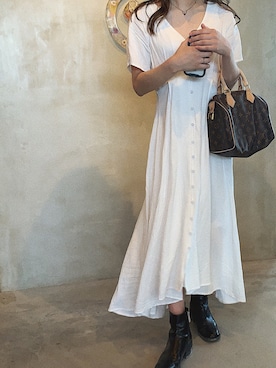 「LIBJOIE（リブジョア）のアイテム」を使った、YURIさん（レディース・160cm）の春コーディネート