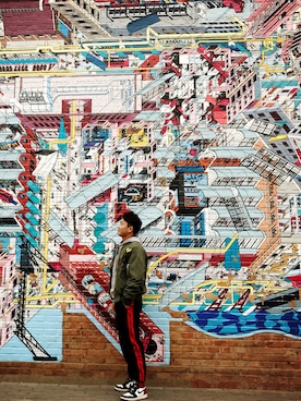 「Sneakers.（スネイカーズ）のアイテム」を使った、query丶强さん（メンズ・169cm）の春コーディネート