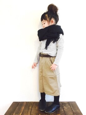 「BNT（ビーエヌティー　　）のアイテム」を使った、CHIIIICOさん（キッズ・100cm）の冬コーディネート