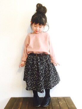 CHIIIICOさん（キッズ・100cm）の冬コーディネート