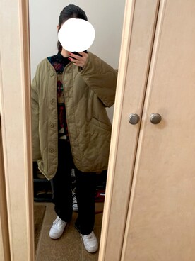 「classicalelf（クラシカルエルフ）のアイテム（Outerwear、グリーン系）」を使った、わにさんの冬コーディネート