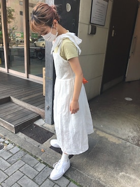 「H&M（エイチ・アンド・エム）のアイテム（ワンピース/ドレス）」を使った、neelu___mikiさん（レディース・149cm）の夏コーディネート