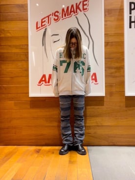 「HYSTERIC GLAMOUR（ヒステリックグラマー）のアイテム（その他アウター）」を使った、hyscocco43さん（メンズ・165cm）の冬コーディネート