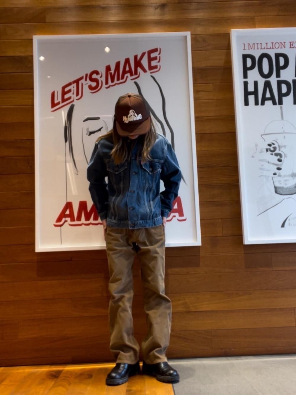 「グランジ、ヒステリックグラマー、でにむ、みりたりー、hysteric glamour、あめかじ」｜「HYSTERIC GLAMOURの和紙デニムジャケット（デニムジャケット、ブルー系）」を使った、hyscocco43さん（メンズ・165cm）の春コーディネートの1枚目の写真