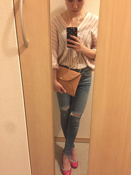 TODAYFUL（トゥデイフル）の「ガーゼストライプシャツ（シャツ