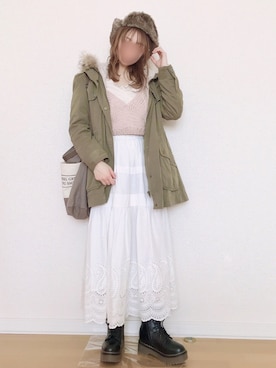 𝚊𝚛𝚒𝚗𝚊ᙏ̤̫͚.* 𖥧⚘さん（レディース・152cm）の冬コーディネート