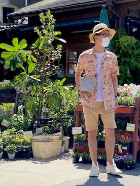 「alohashirt」｜Nick さん（メンズ・178cm）の夏コーディネート