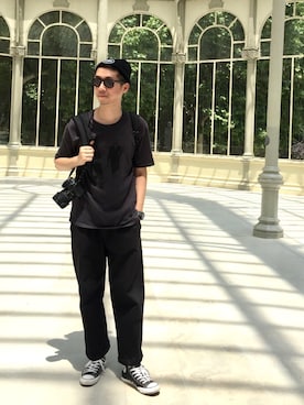 「G-SHOCK」｜「アイテム（ニットキャップ/ビーニー）」を使った、Nick さん（メンズ・178cm）の夏コーディネート