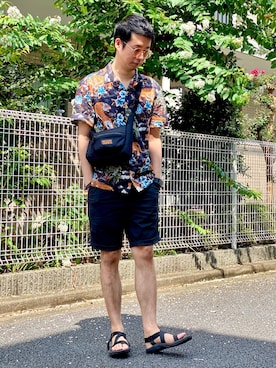 「alohashirt」｜Nick さん（メンズ・178cm）の夏コーディネート