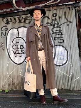 「COS（コス）のアイテム（ブーツ）」を使った、Nick さん（メンズ・178cm）の秋コーディネート