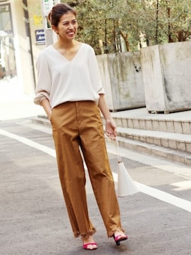 IENA LA BOUCLE アムンゼン 後ろカシュクールチェーンブラウス◇を使っ 
