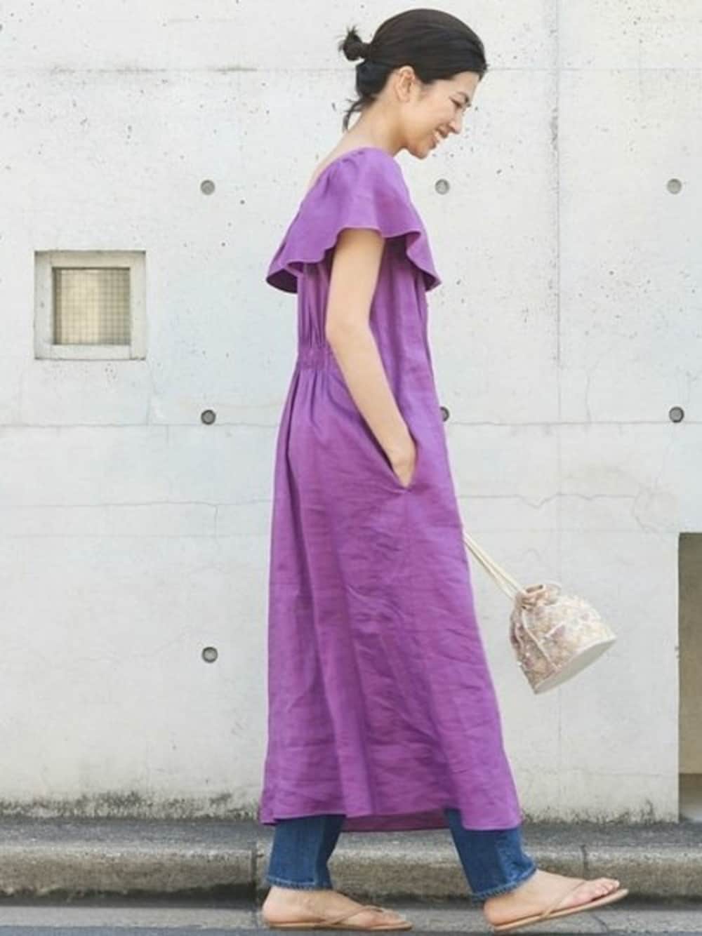 IENA（イエナ）の「120/-ラミーフリルワンピース◇（ワンピース