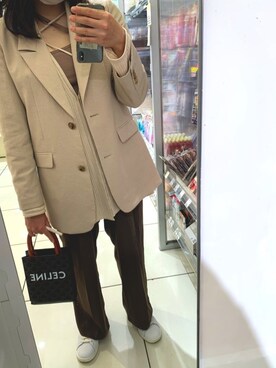 「スタミキ」｜「アイテム（ジャケット/アウター）」を使った、saraさん（レディース・159cm）の春コーディネート