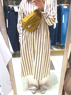 「NANO universe（ナノユニバース）のアイテム（バレエシューズ）」を使った、chikaaさん（レディース・158cm）の春コーディネート