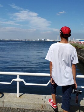 Men ロールアップスリークォーターカーゴを使った人気ファッションコーディネート Wear