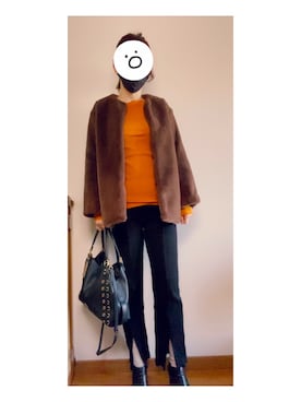 k✳︎mさん（レディース・157cm）の冬コーディネート