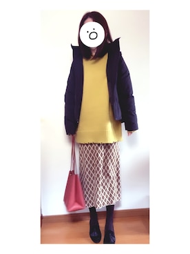 「Banner Barrett（バナーバレット）のアイテム（ジャケット/アウター）」を使った、k✳︎mさん（レディース・157cm）の冬コーディネート