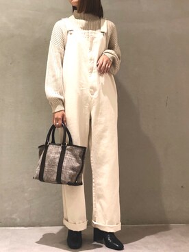 「LOWRYS FARM（ローリーズファーム）のストレッチヒールブーツ　851418（ブーツ）」を使った、ぐゆさん（レディース・160cm）の秋コーディネート